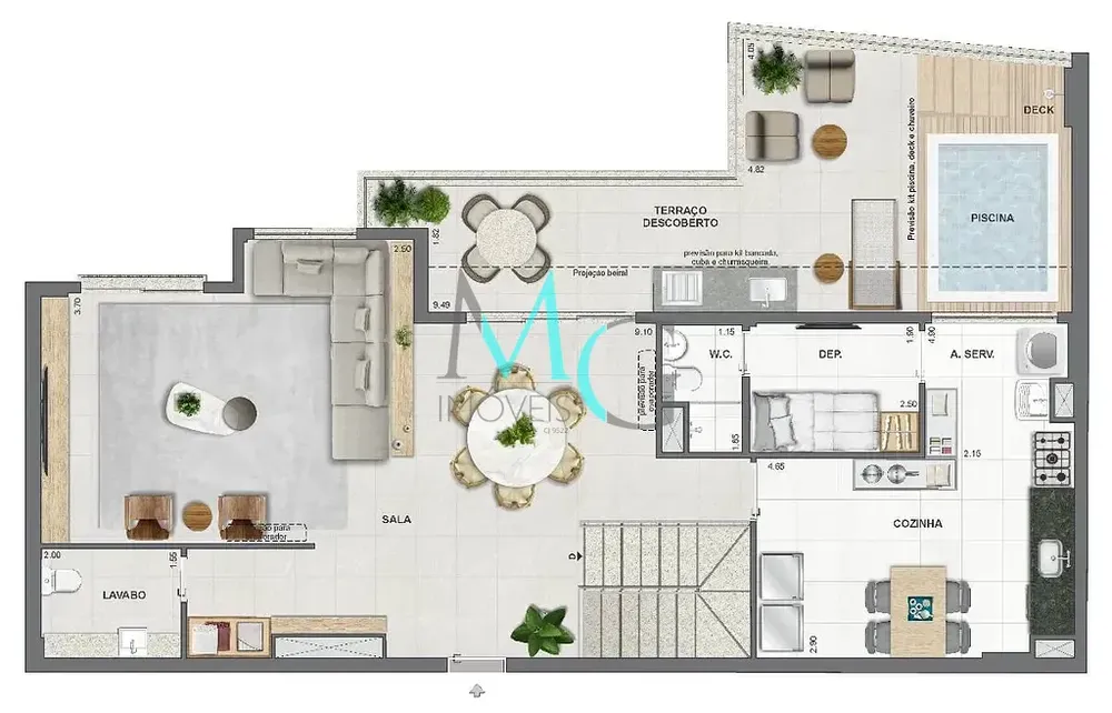 Cobertura, 3 quartos, 149 m² - Foto 91
