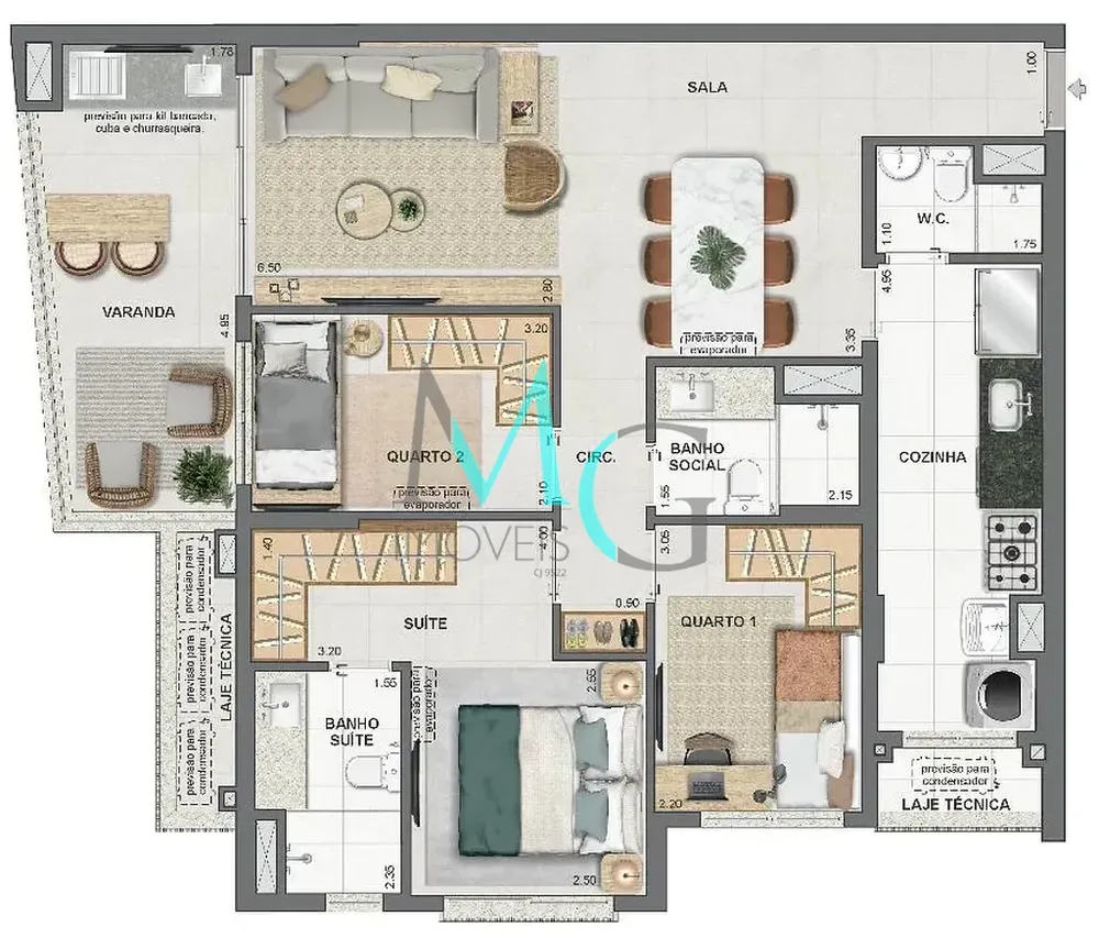 Cobertura, 3 quartos, 149 m² - Foto 45