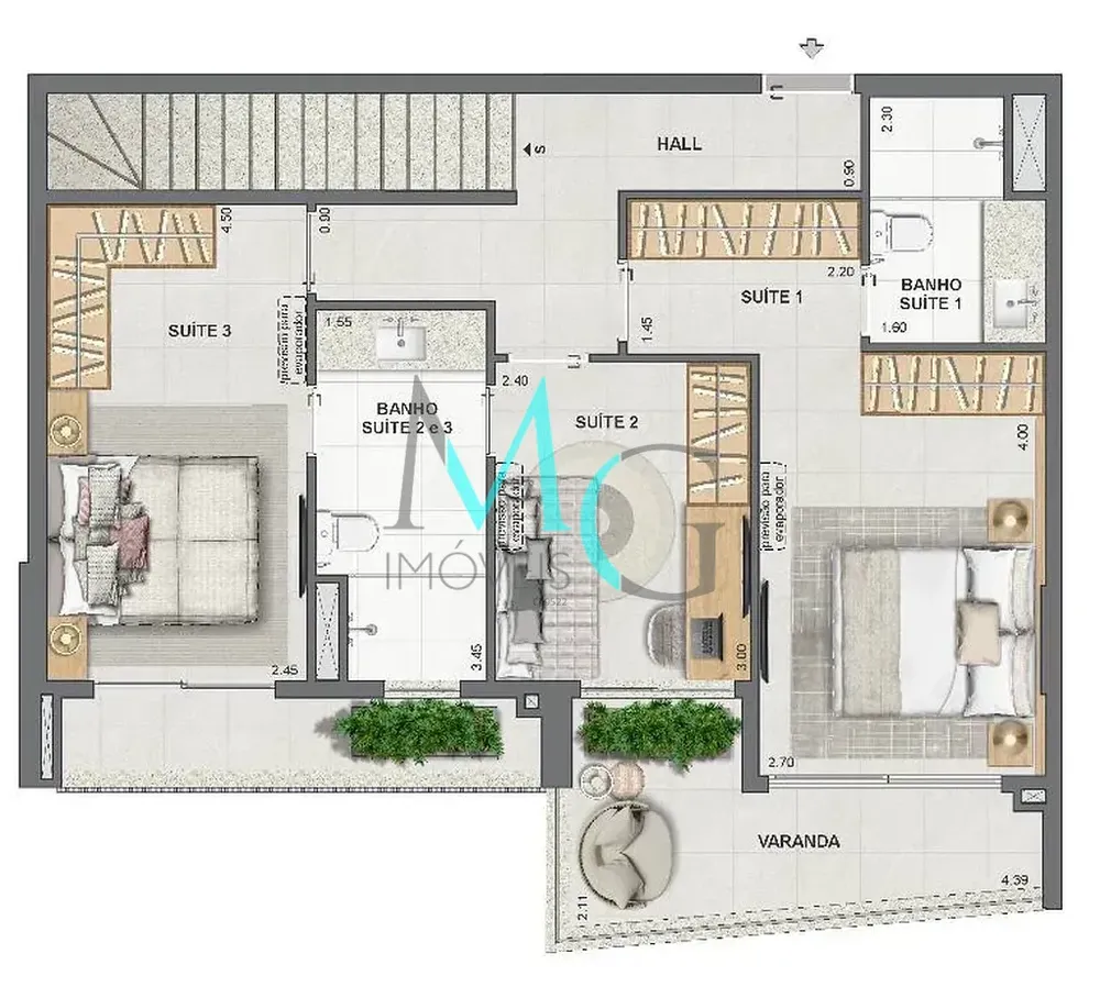 Cobertura, 3 quartos, 149 m² - Foto 76