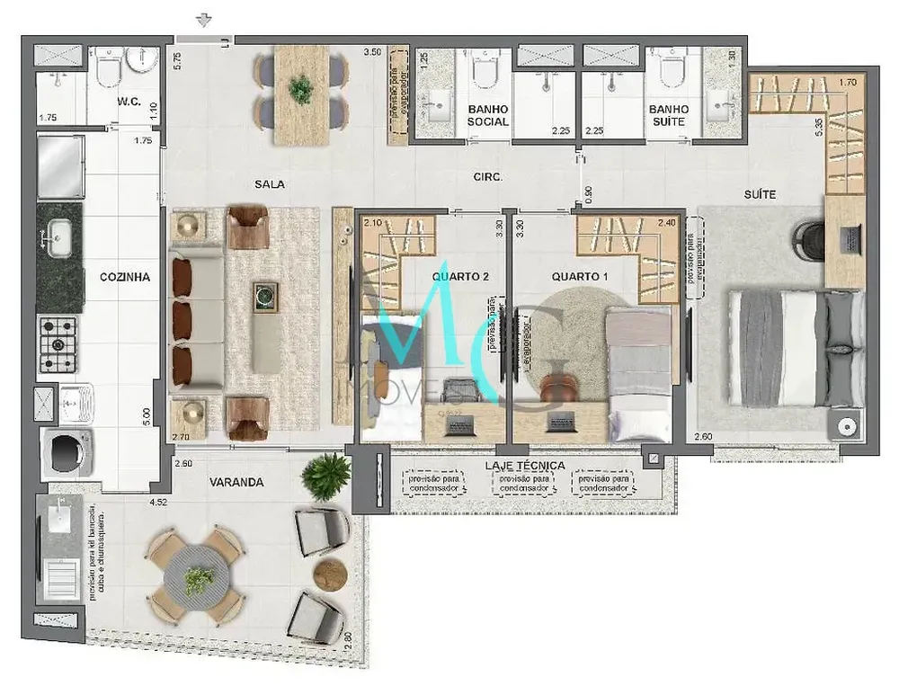 Cobertura, 3 quartos, 149 m² - Foto 44