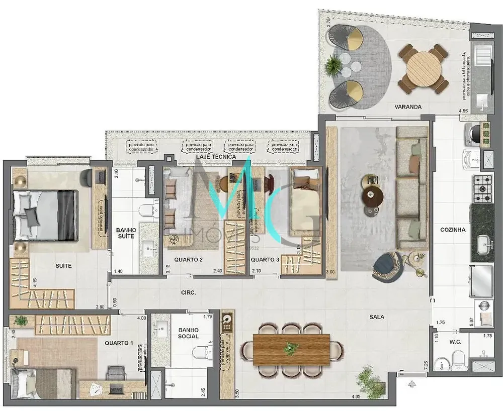 Cobertura, 3 quartos, 149 m² - Foto 63
