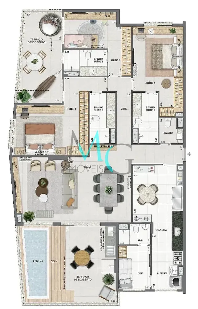 Cobertura, 3 quartos, 149 m² - Foto 82
