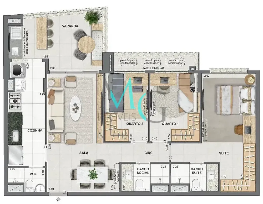 Cobertura, 3 quartos, 149 m² - Foto 47