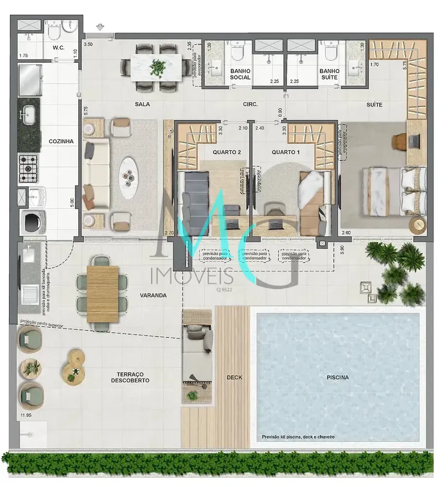 Cobertura, 3 quartos, 149 m² - Foto 57