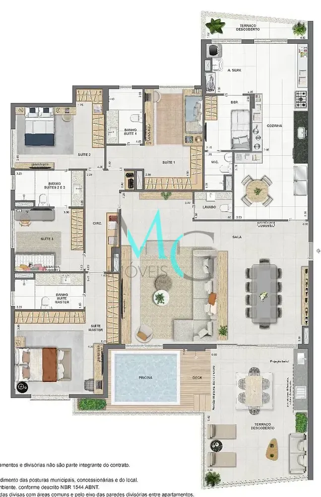Cobertura, 3 quartos, 149 m² - Foto 92