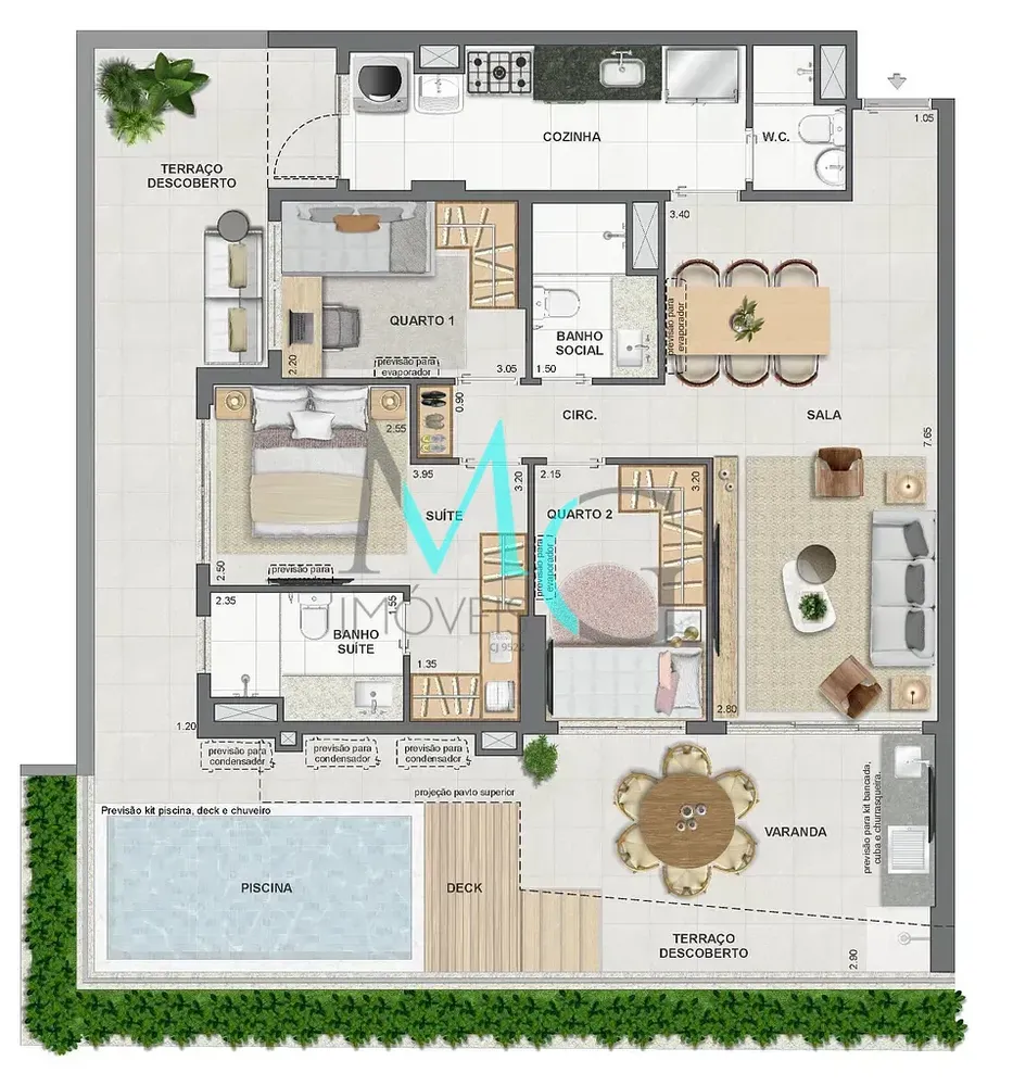 Cobertura, 3 quartos, 149 m² - Foto 55