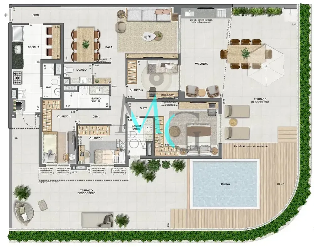 Cobertura, 3 quartos, 149 m² - Foto 69
