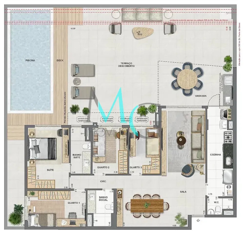 Cobertura, 3 quartos, 149 m² - Foto 67
