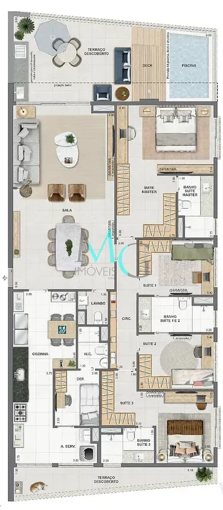 Cobertura, 3 quartos, 149 m² - Foto 89