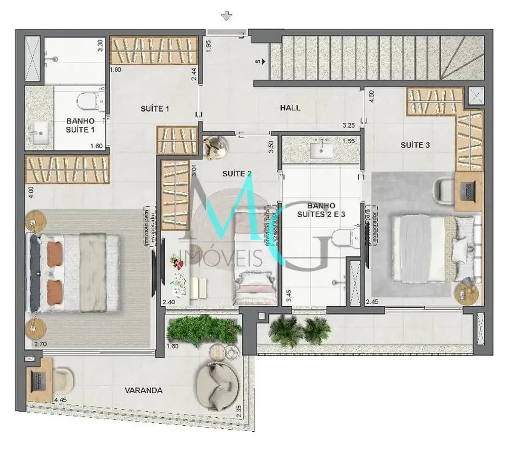 Cobertura, 3 quartos, 149 m² - Foto 74