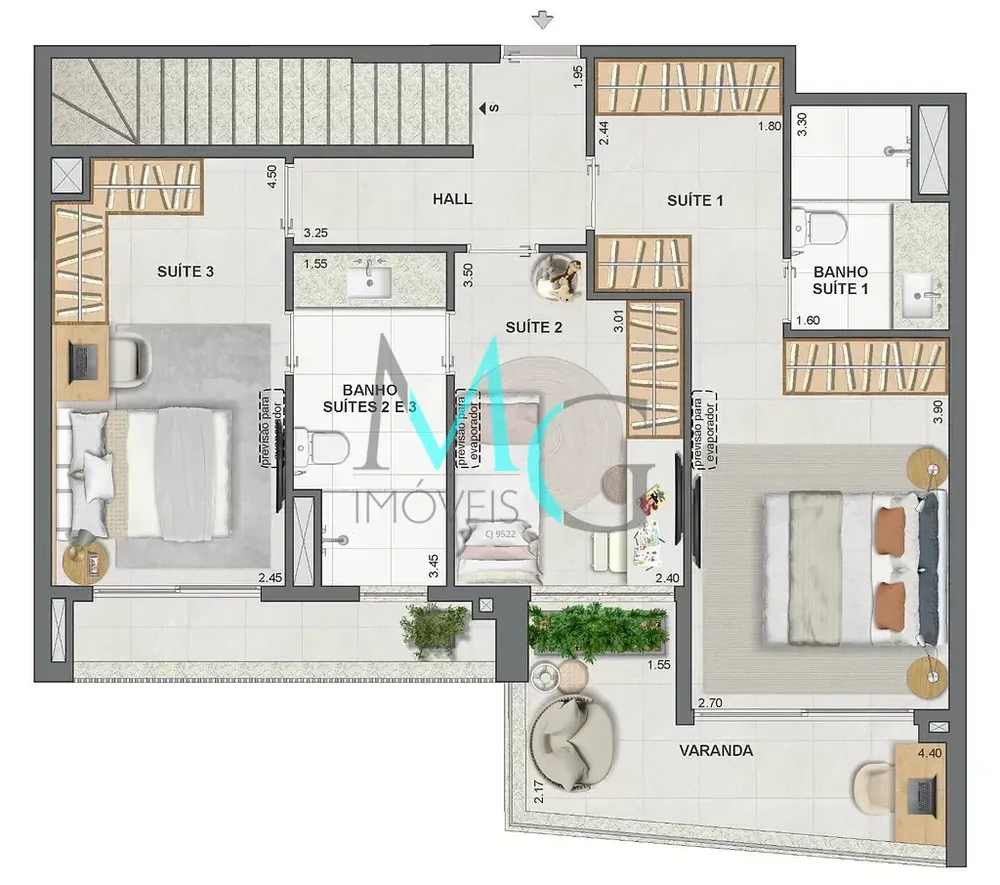 Cobertura, 3 quartos, 149 m² - Foto 72