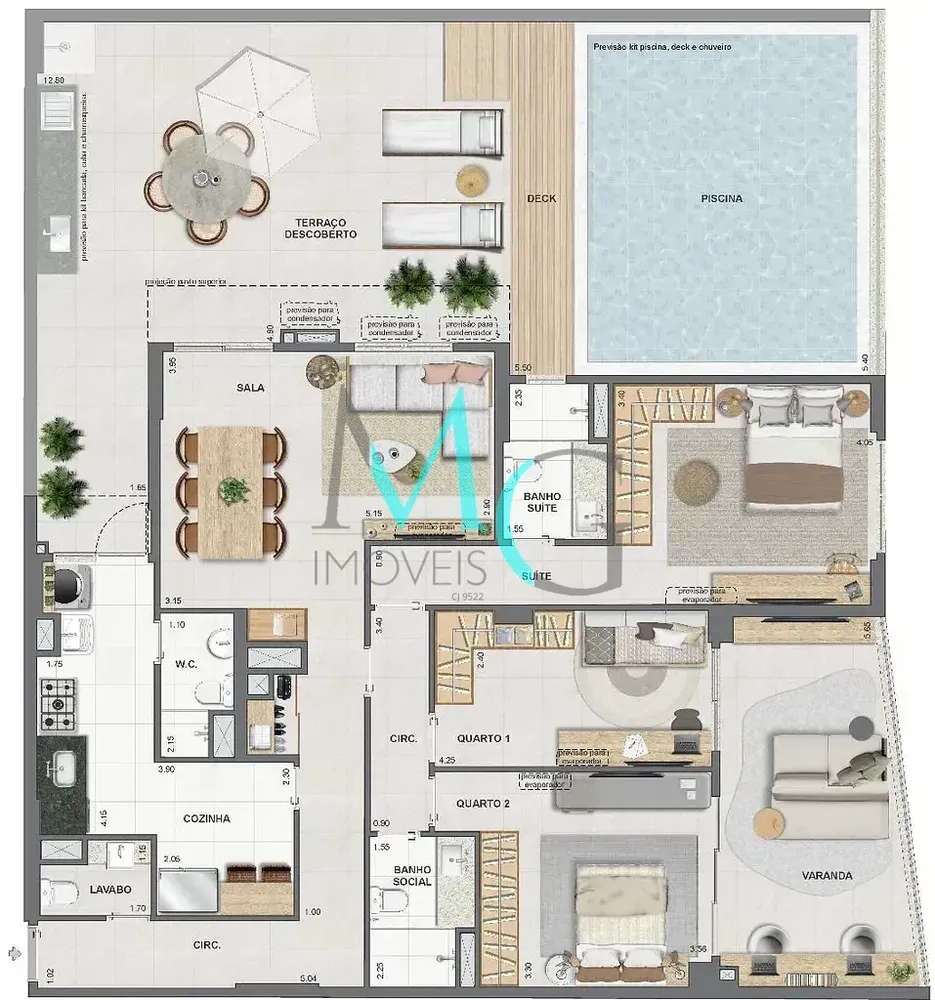 Cobertura, 3 quartos, 149 m² - Foto 61