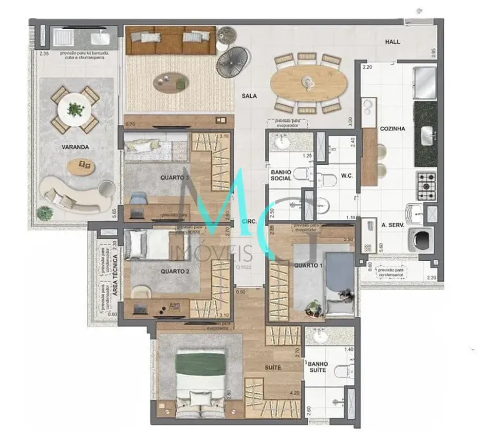Apartamento, 4 quartos, 244 m² - Foto 7