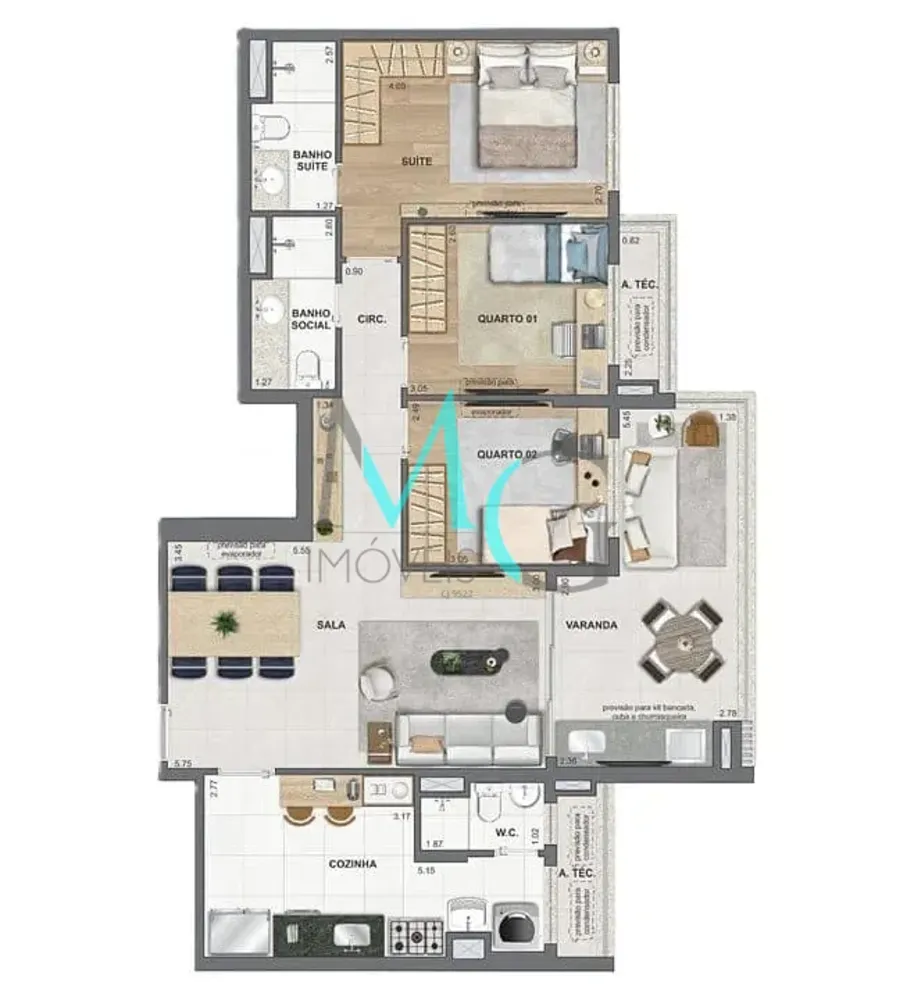 Apartamento, 4 quartos, 244 m² - Foto 6