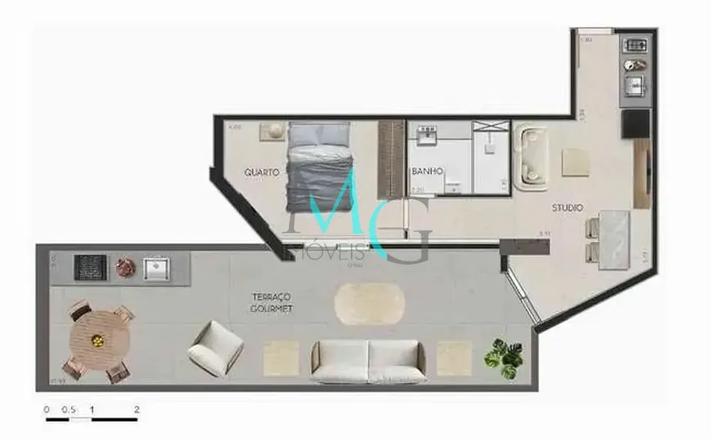 Apartamento, 1 quarto, 43 m² - Foto 29