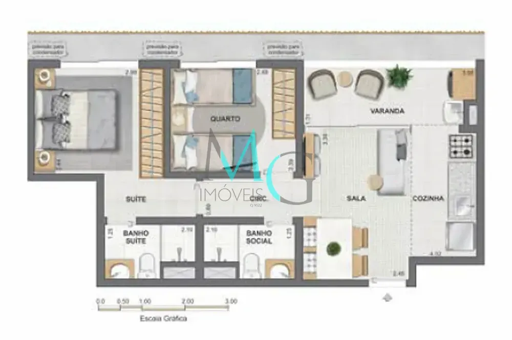 Apartamento, 2 quartos, 52 m² - Foto 36