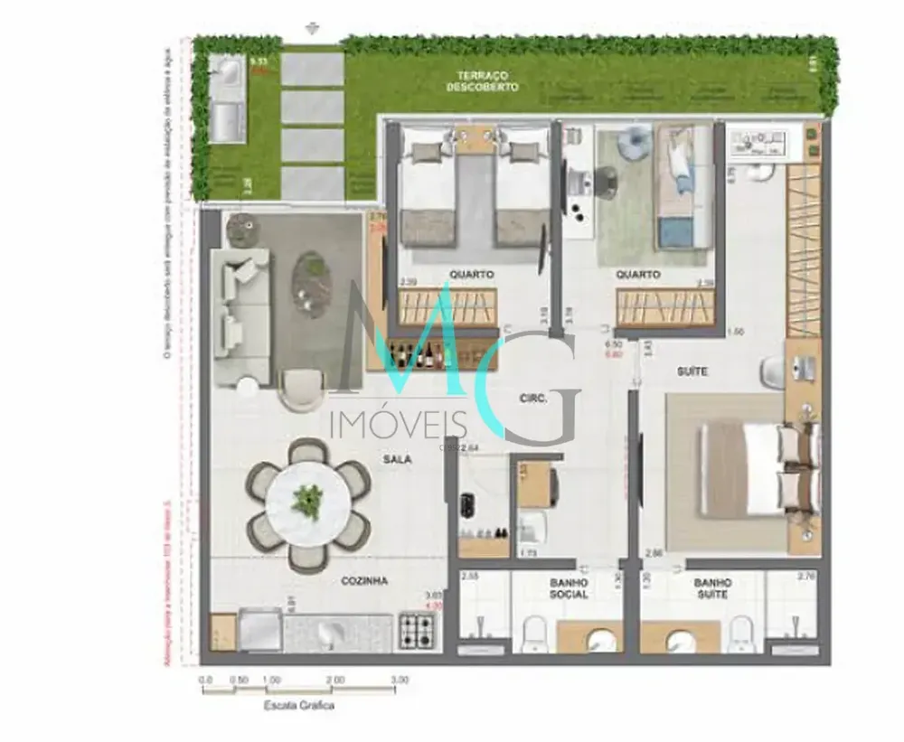 Apartamento, 2 quartos, 52 m² - Foto 44