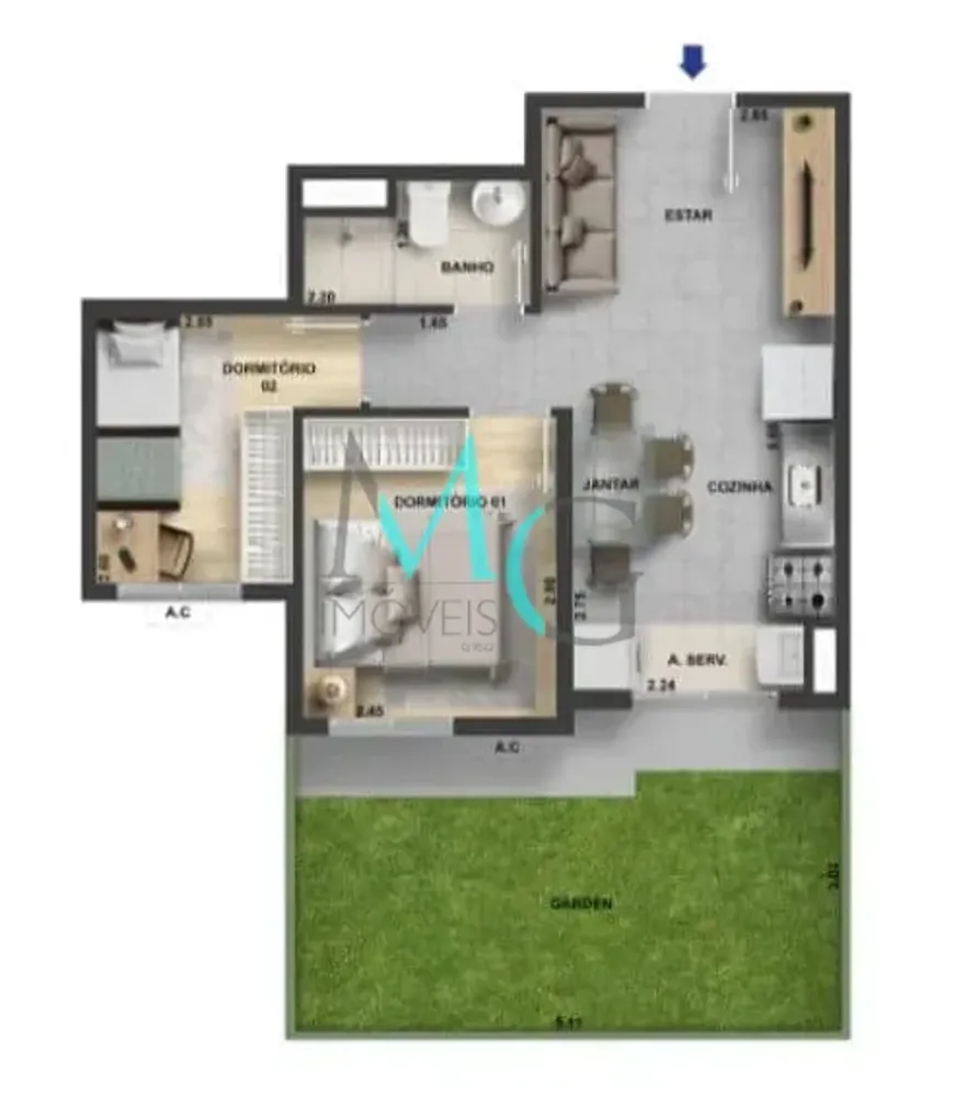 Apartamento, 1 quarto, 84 m² - Foto 14