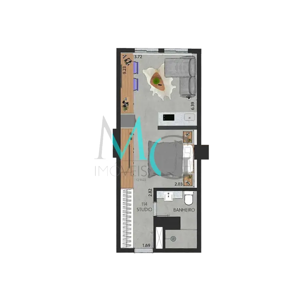 Apartamento, 1 quarto, 45 m² - Foto 42