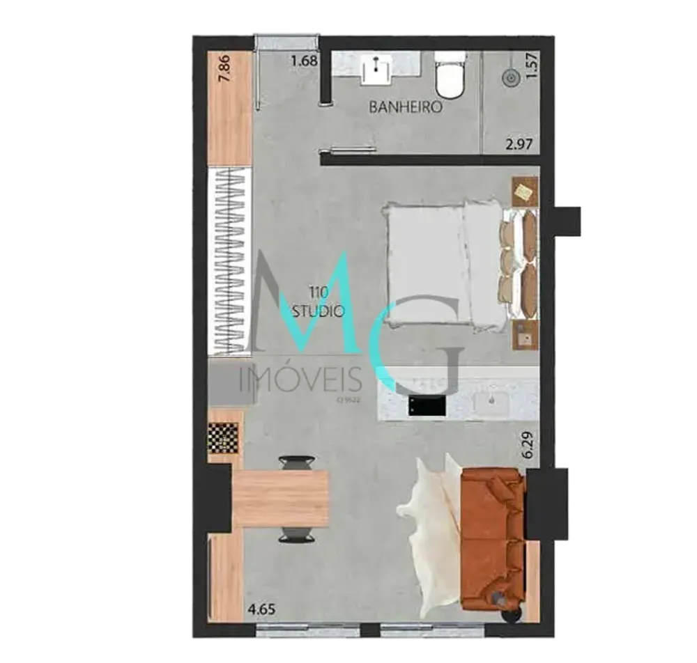 Apartamento, 1 quarto, 45 m² - Foto 38