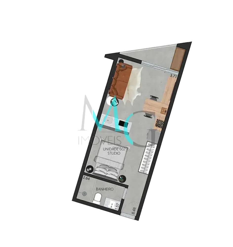 Apartamento, 1 quarto, 45 m² - Foto 52