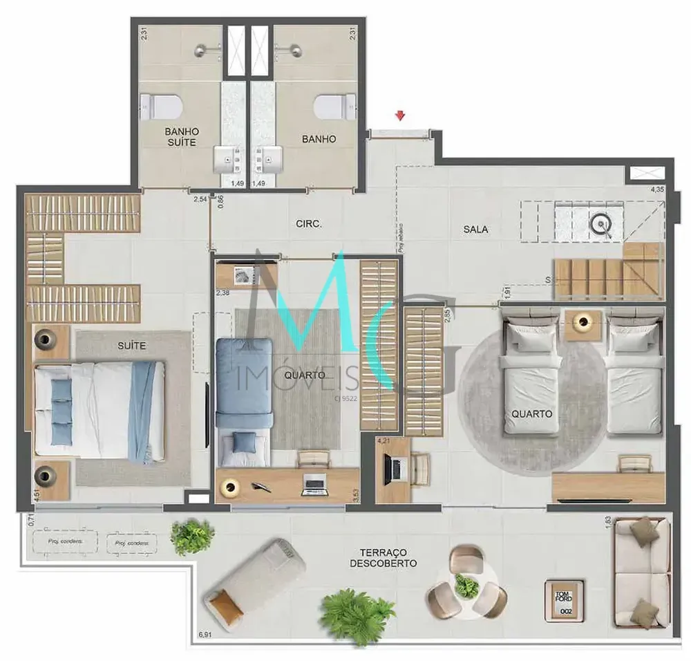 Apartamento, 3 quartos, 111 m² - Foto 15