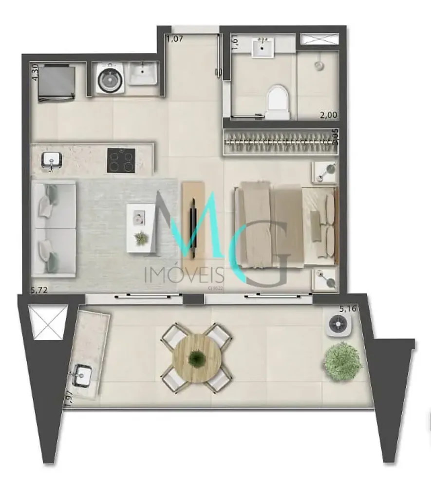 Apartamento, 1 quarto, 66 m² - Foto 91