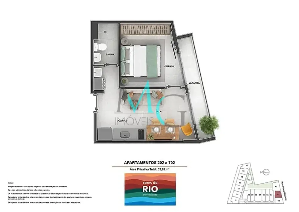Apartamento, 1 quarto, 34 m² - Foto 23