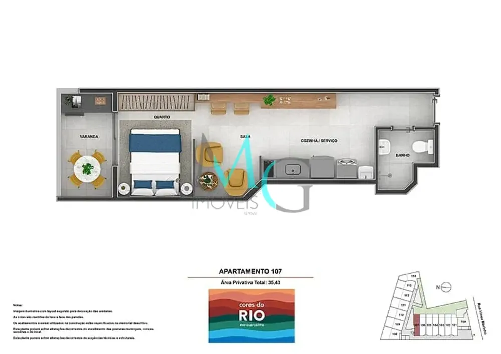 Apartamento, 1 quarto, 34 m² - Foto 29