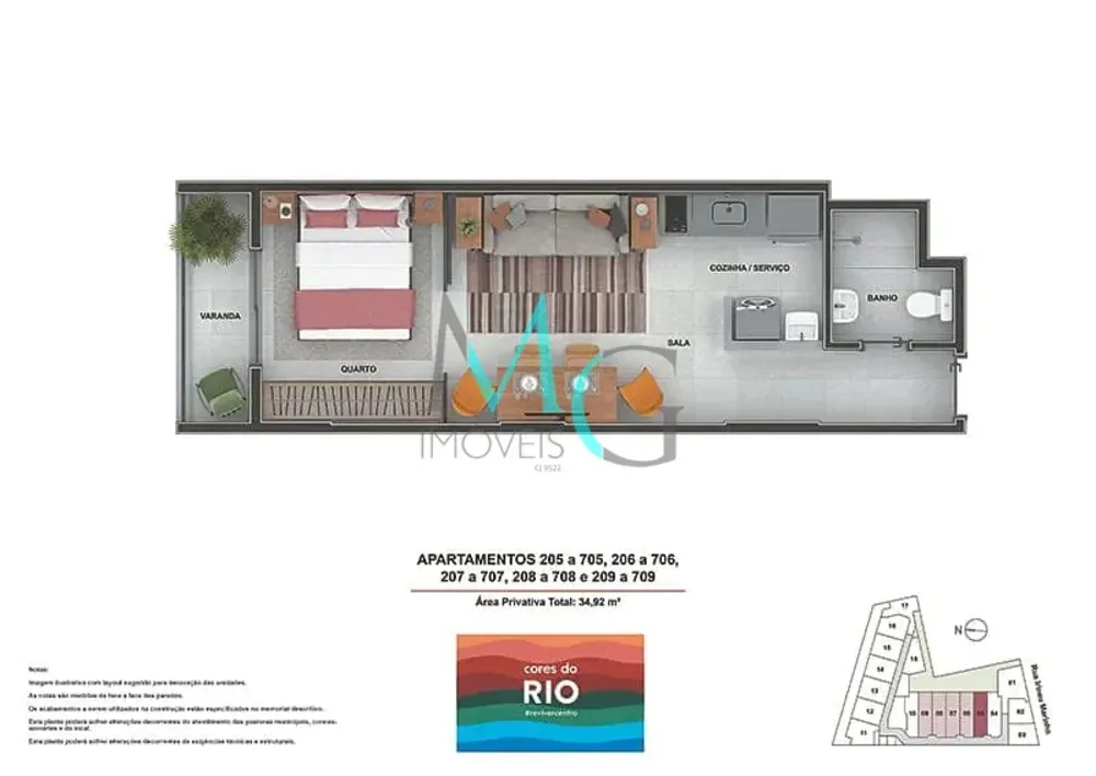 Apartamento, 1 quarto, 34 m² - Foto 21