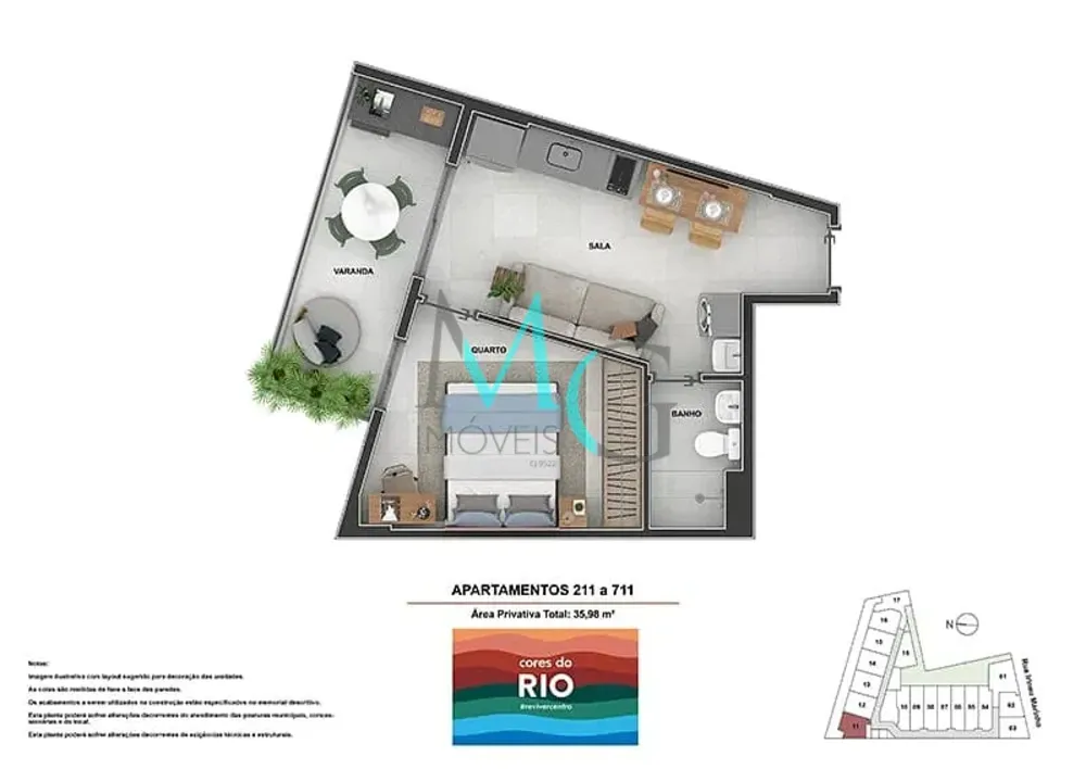 Apartamento, 1 quarto, 34 m² - Foto 26