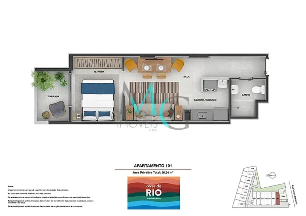 Apartamento, 1 quarto, 34 m² - Foto 30