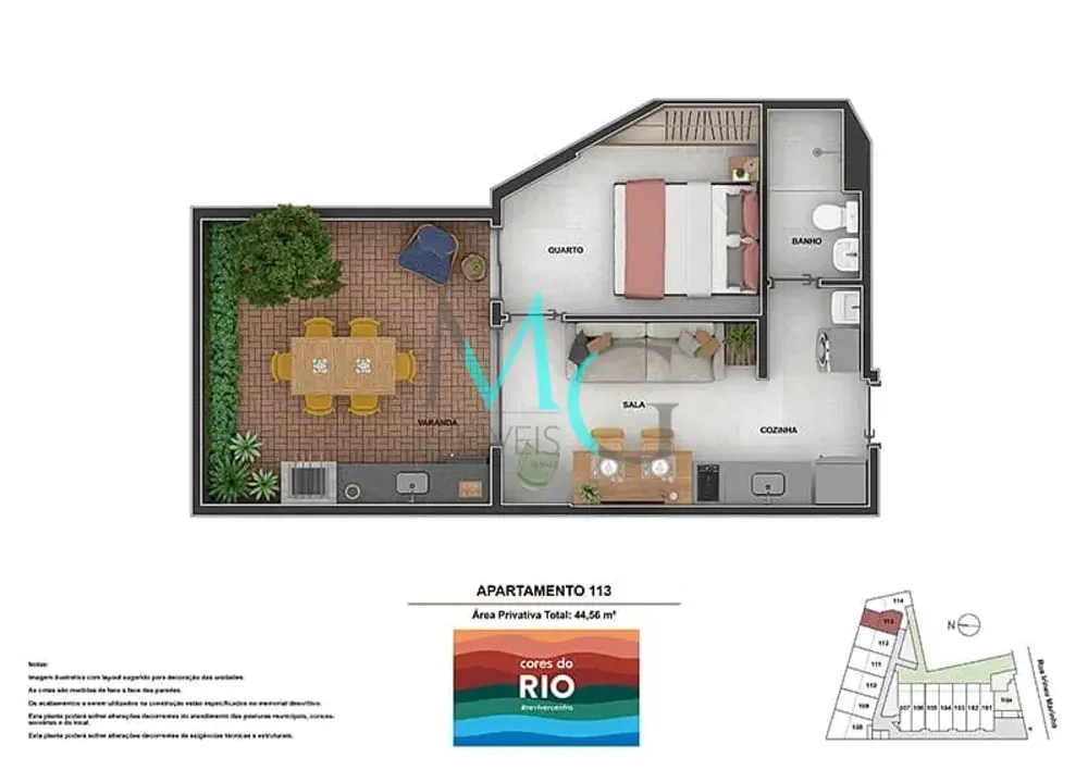 Apartamento, 1 quarto, 34 m² - Foto 33