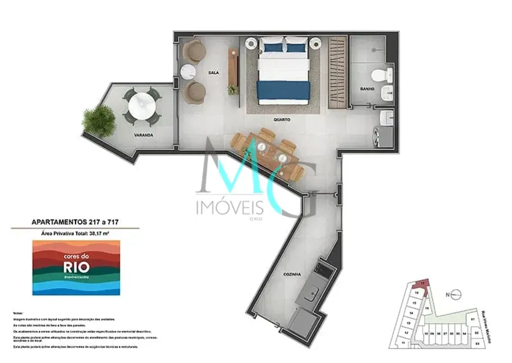 Apartamento, 1 quarto, 34 m² - Foto 22
