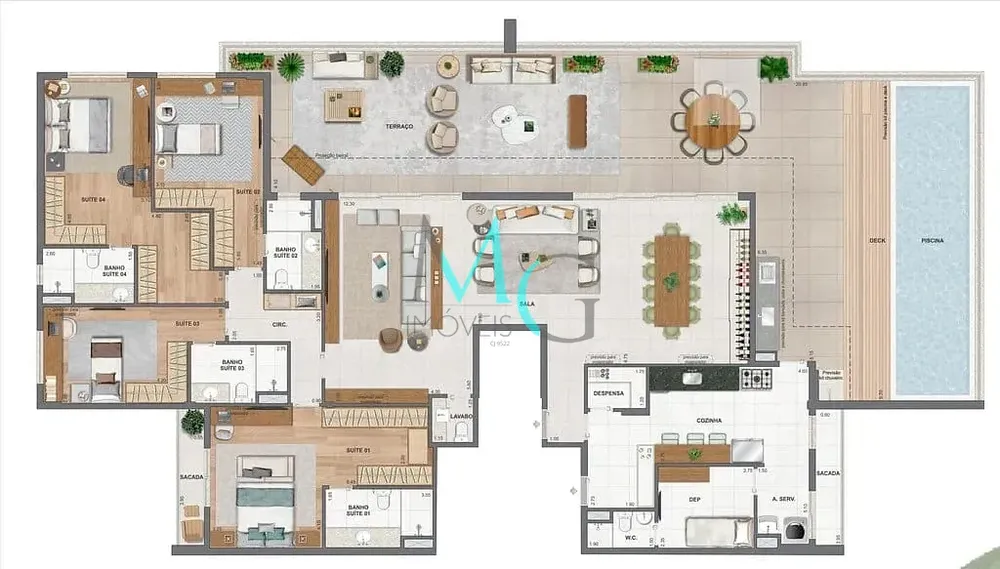 Cobertura, 4 quartos, 310 m² - Foto 63