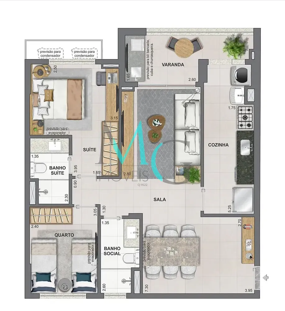 Apartamento, 4 quartos, 117 m² - Foto 42
