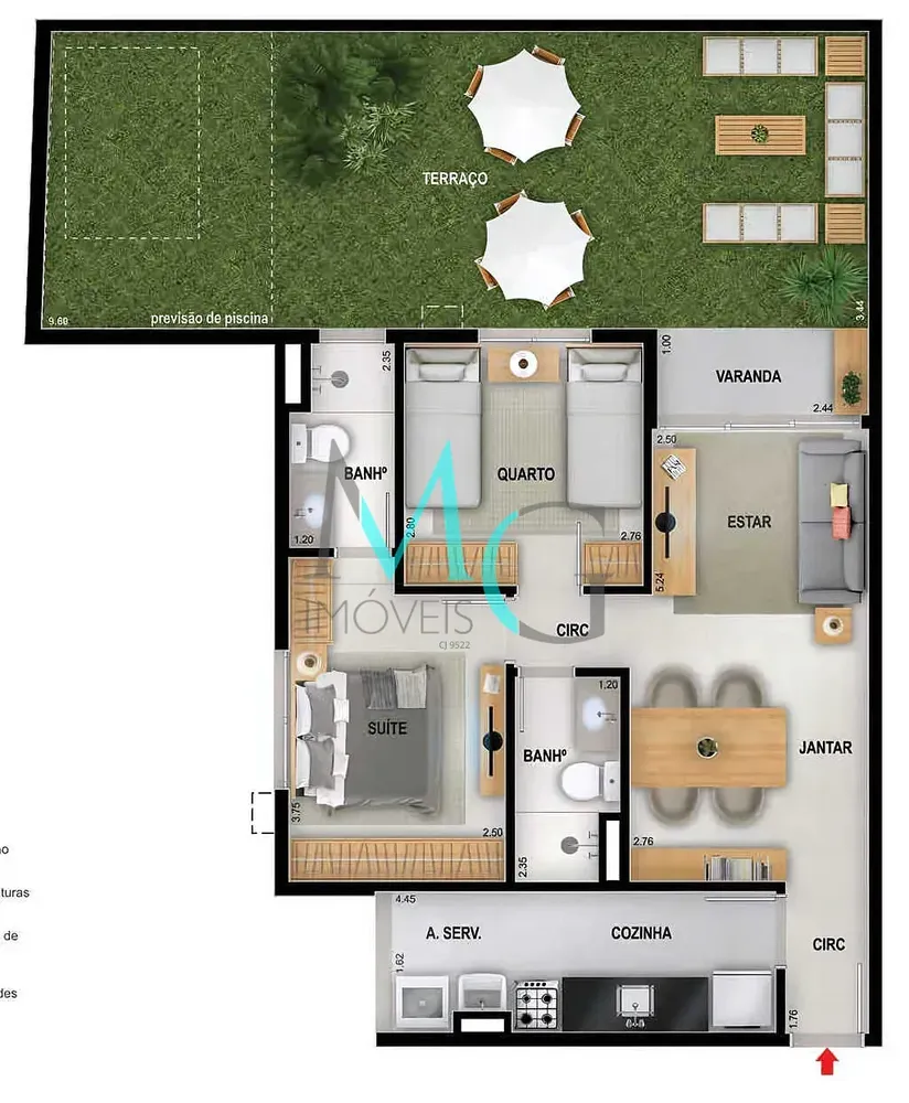 Apartamento, 3 quartos, 77 m² - Foto 25