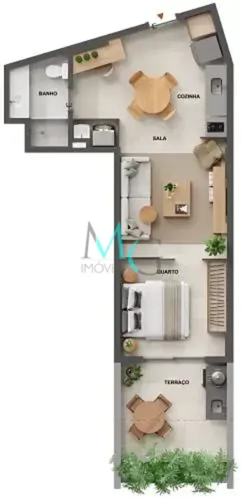 Apartamento, 1 quarto, 46 m² - Foto 28