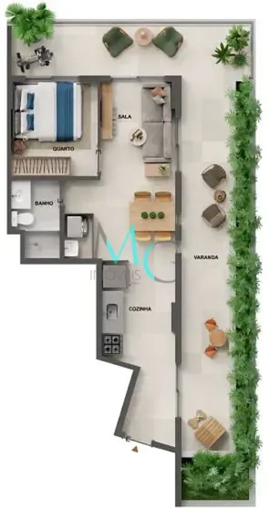Apartamento, 1 quarto, 46 m² - Foto 34