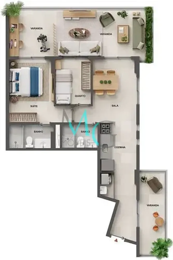 Apartamento, 1 quarto, 46 m² - Foto 44