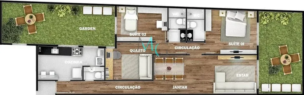 Cobertura, 4 quartos, 166 m² - Foto 11