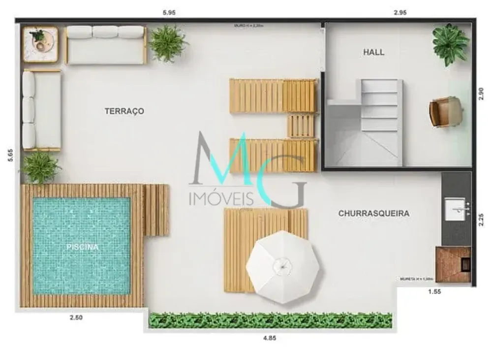 Apartamento, 2 quartos, 43 m² - Foto 31