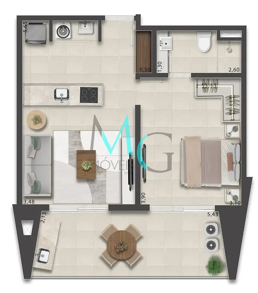 Apartamento, 1 quarto, 77 m² - Foto 93