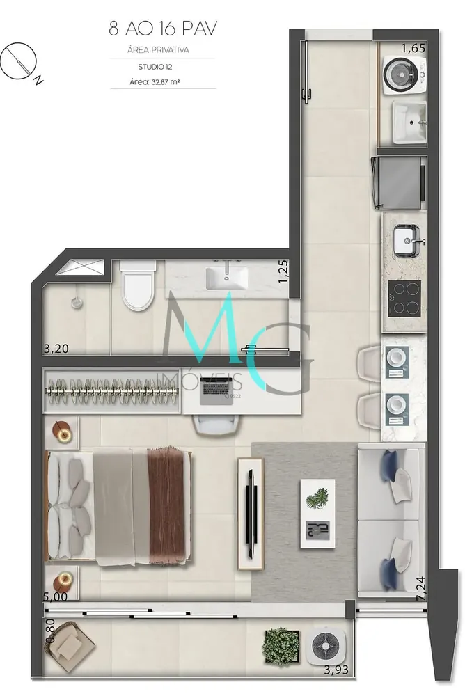 Apartamento, 1 quarto, 77 m² - Foto 81