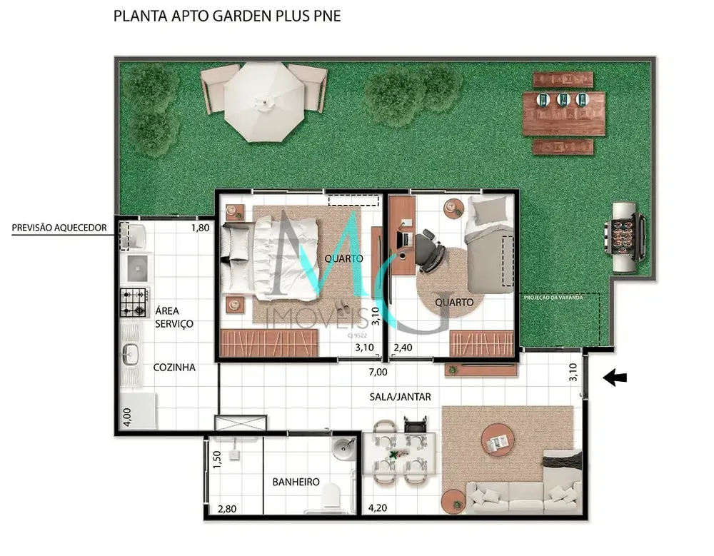 Apartamento, 2 quartos, 42 m² - Foto 19