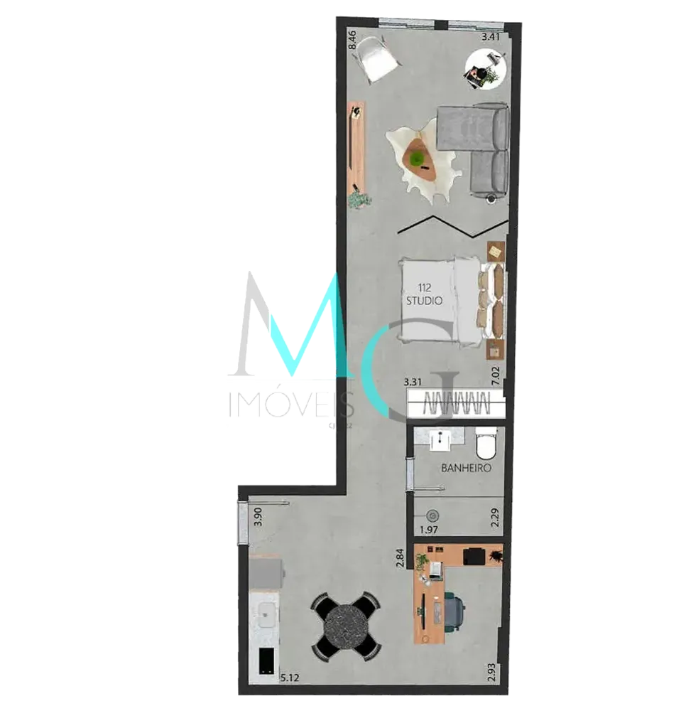 Apartamento, 1 quarto, 59 m² - Foto 30