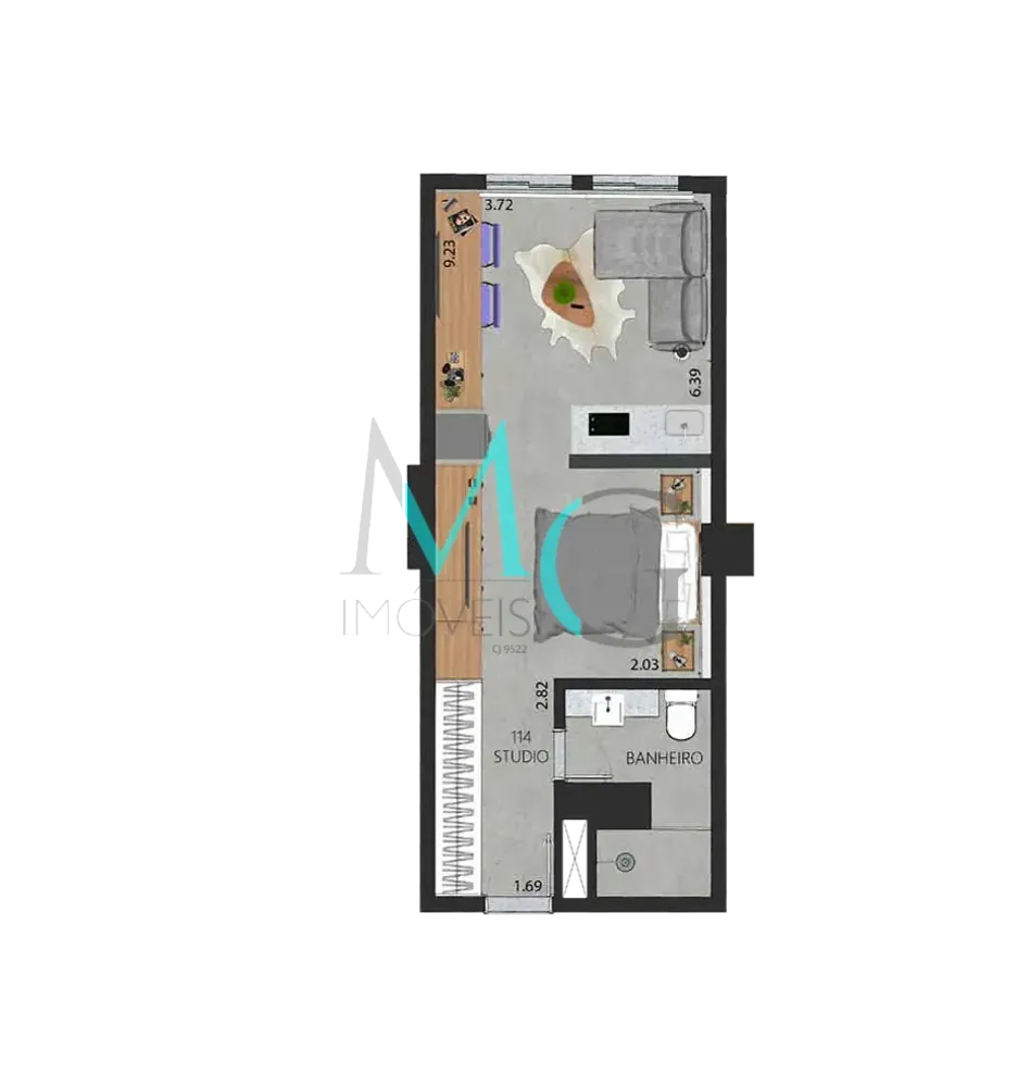 Apartamento, 1 quarto, 59 m² - Foto 13
