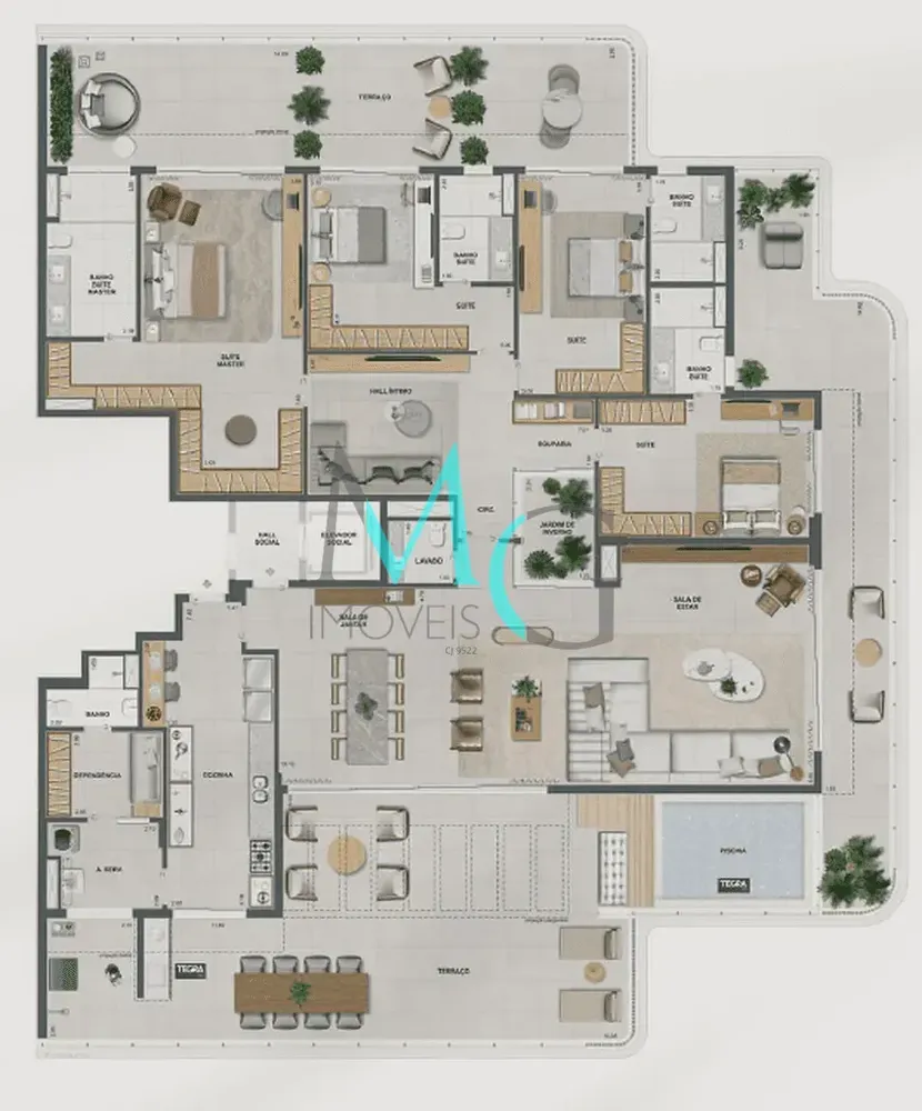 Apartamento, 4 quartos, 221 m² - Foto 75