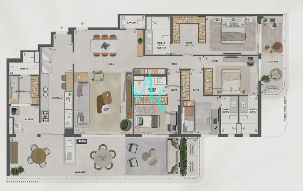 Apartamento, 4 quartos, 221 m² - Foto 3