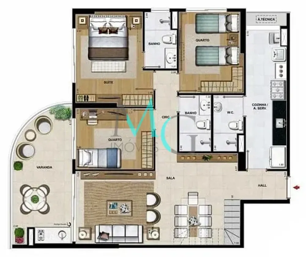 Cobertura, 5 quartos, 247 m² - Foto 61
